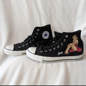 Limited Edition Sailor Jerry Converse High Top Sneakers